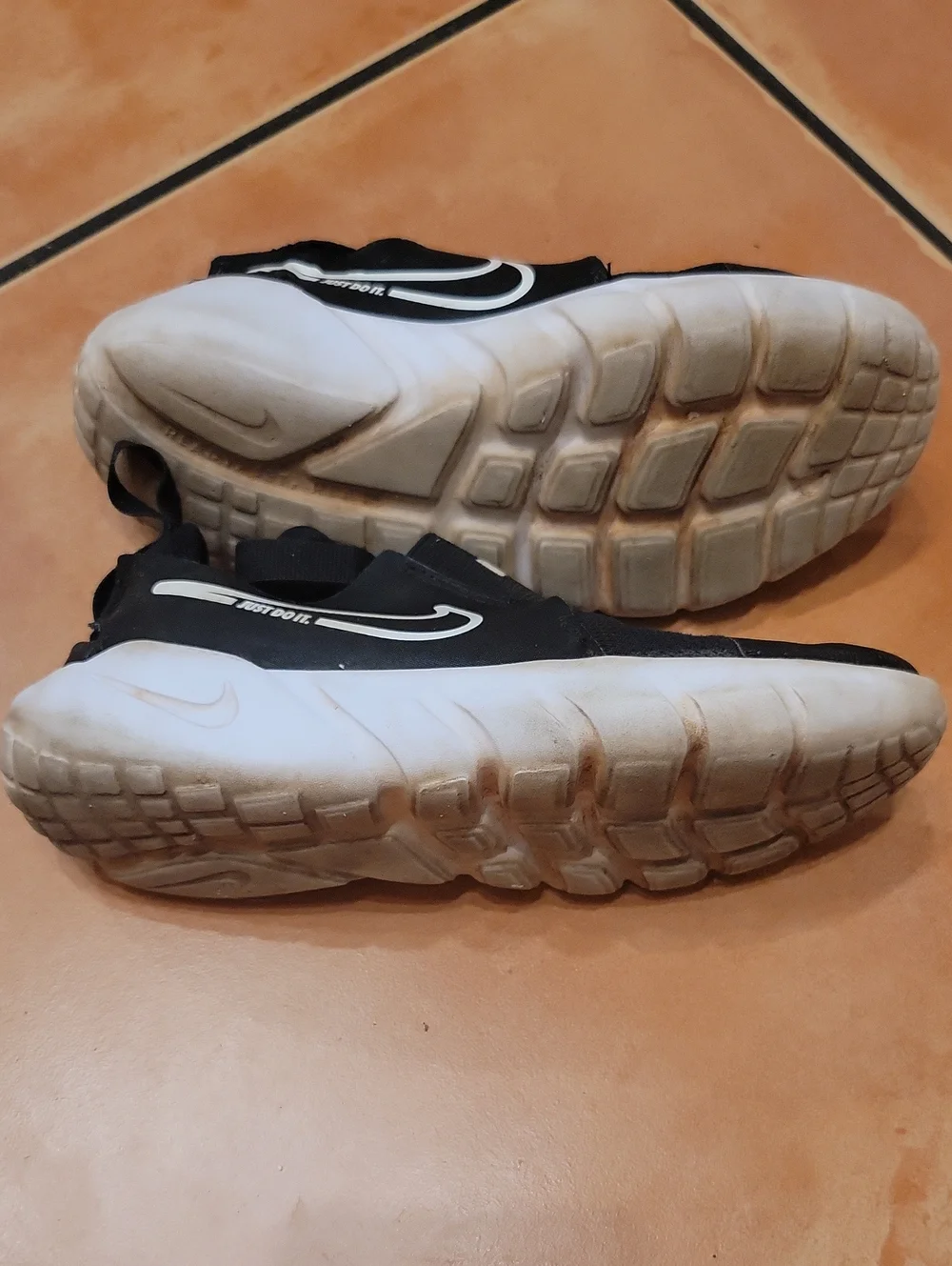 Nike Flex Runner Black White Sneakers Youth
